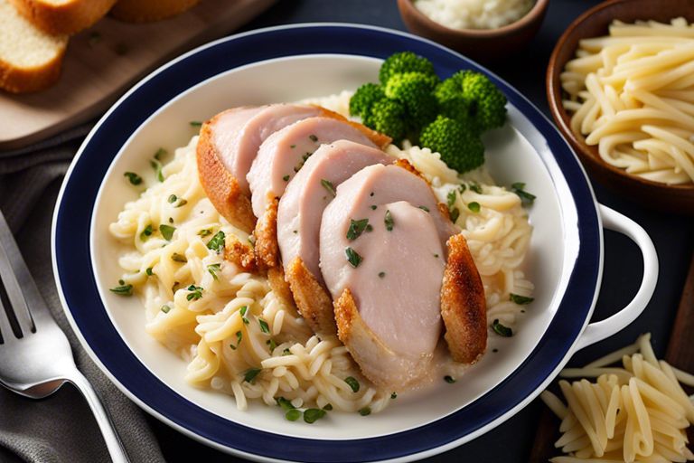 Creamy Crock Pot Chicken Cordon Bleu