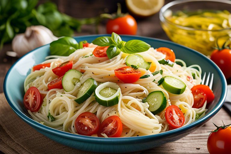 Mom’s Famous Angel Hair Pasta Salad