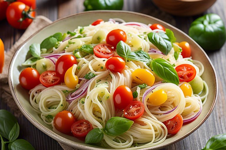 Mom’s Famous Angel Hair Pasta Salad