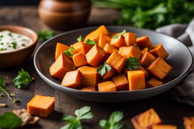 Sweet Potato Cubes in the Air Fryer