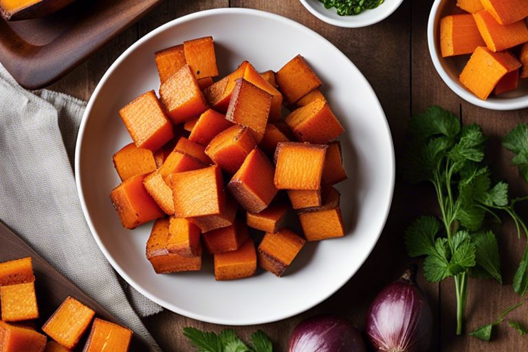 Sweet Potato Cubes in the Air Fryer