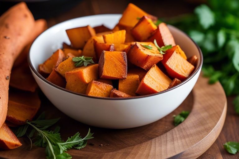 Sweet Potato Cubes in the Air Fryer