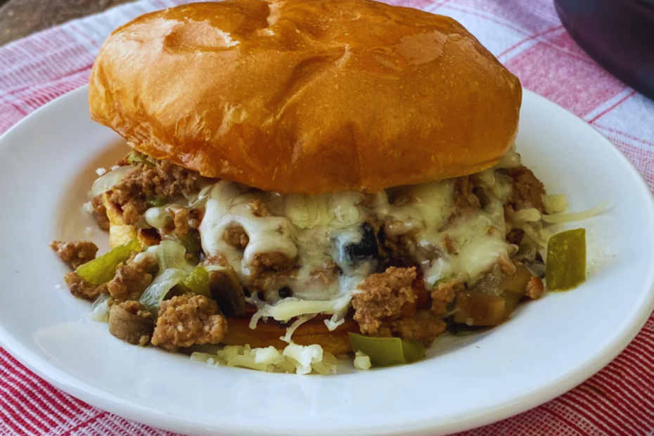 Instant Pot Ground Beef Philly Cheesesteaks Recipe