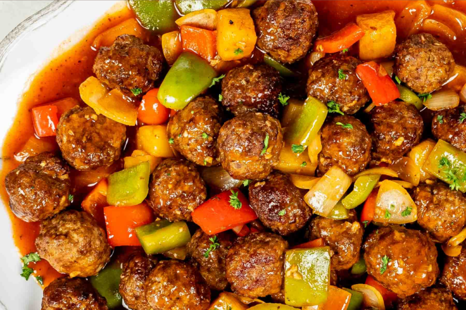 Sweet & Sour Meatballs {Farmhouse Style} Recipe