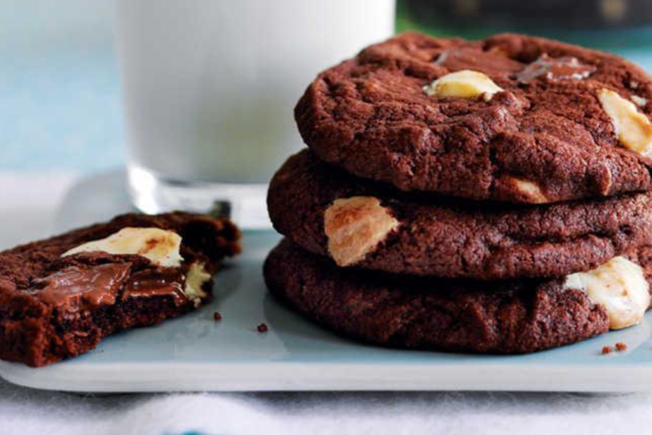 Triple Chocolate Chunk Cookies Recipe