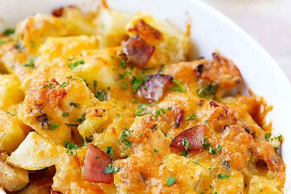 Cheesy Bacon Potato Casserole Recipe