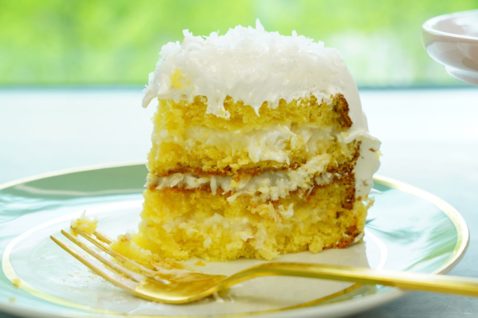 Simple Sour Cream Coconut Cake Recipe