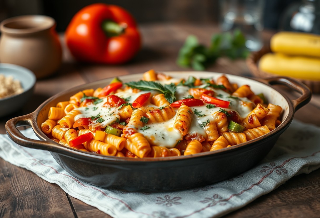 Cheesy Vegetable Pasta Bake