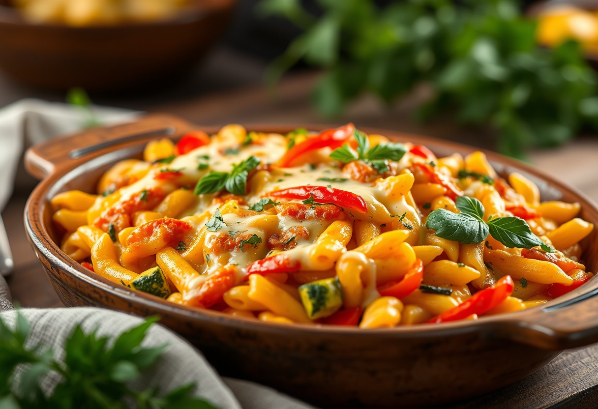 Cheesy Vegetable Pasta Bake