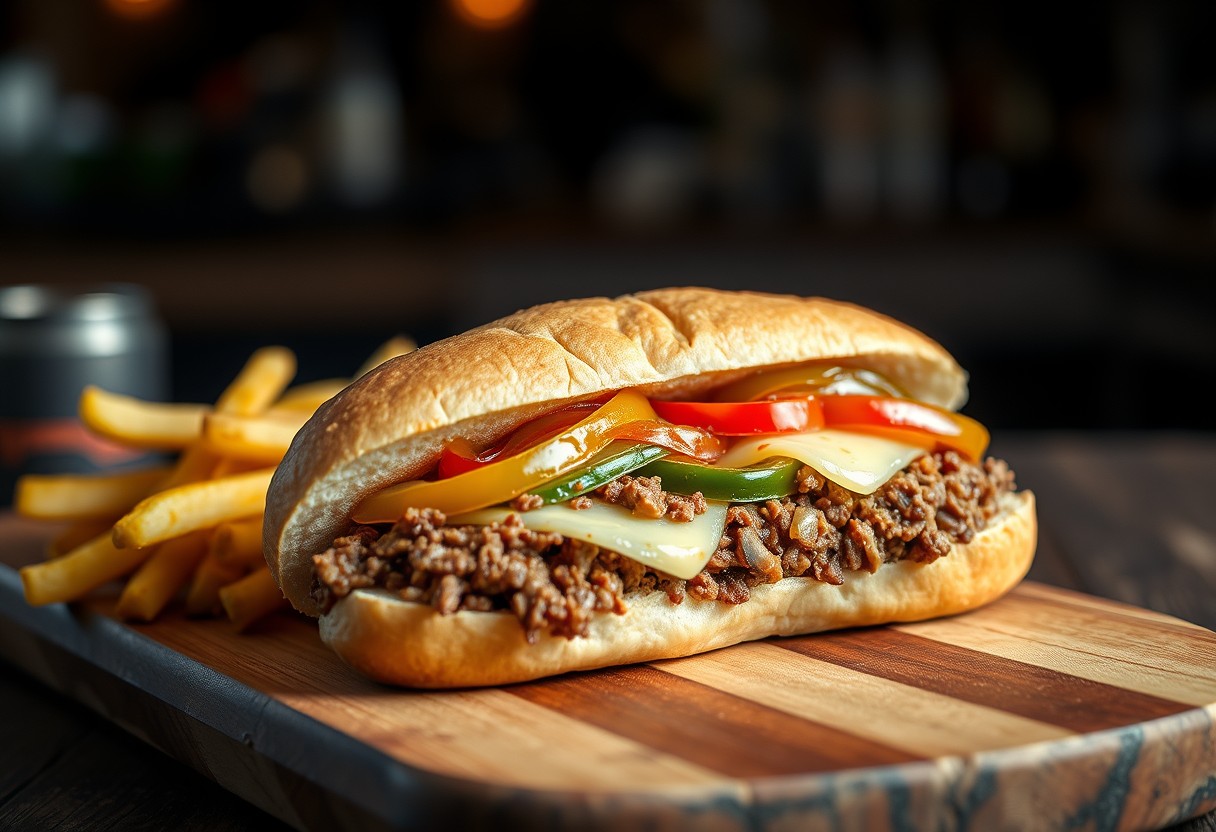 Instant Pot Ground Beef Philly Cheesesteaks