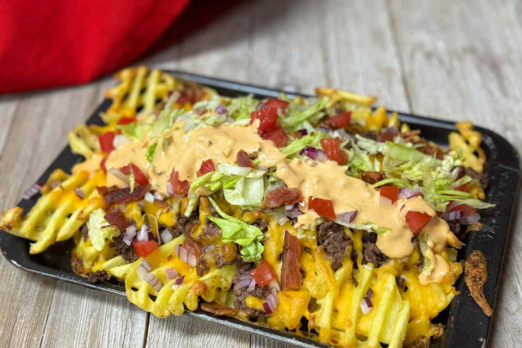 Loaded Waffle Fries {Farmhouse Style} Recipe